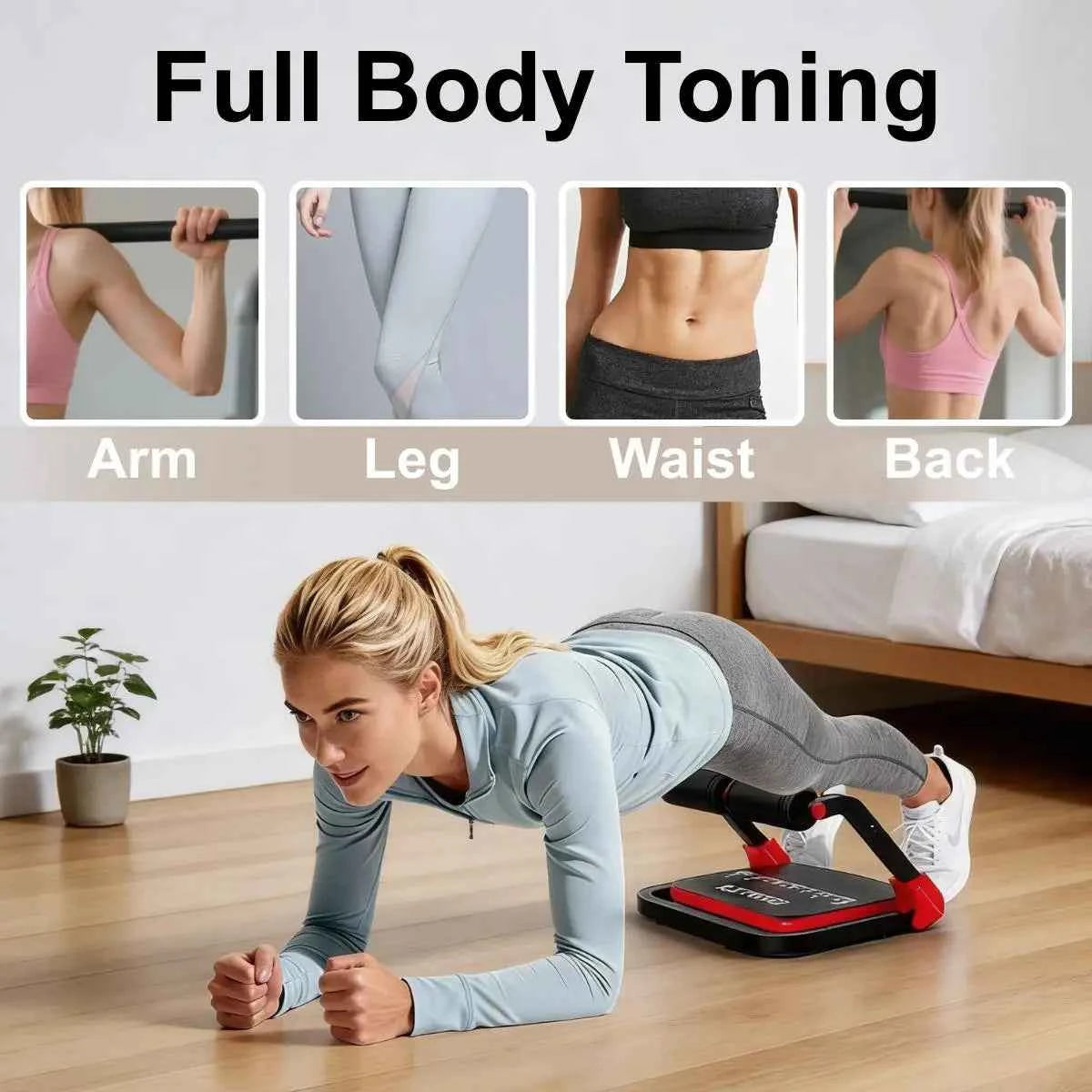 RELIFE Abdominal Trainer.  Foldable & 3 Resistance Levels. Sit-up Ab Workout Machine