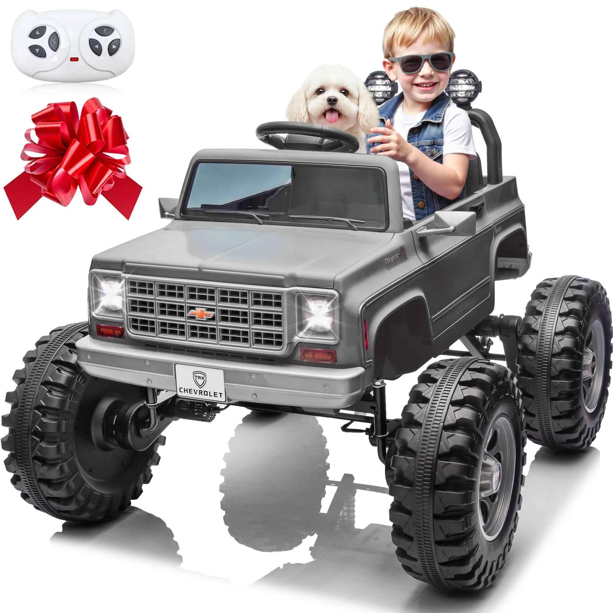 Licensed Chevrolet Cheyenne 24V Ride on Car. 4X200W Motor Remote Control. Decoration Streamer. 24 Volt Ride on Toys for Kids