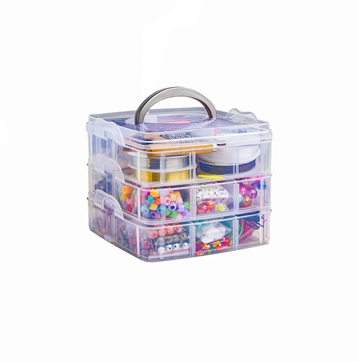 2456-Piece Deluxe DIY Bead Jewelry Making Kit - Includes Beads, Findings, and Accessories for Creating Unique Bracelets, Necklaces