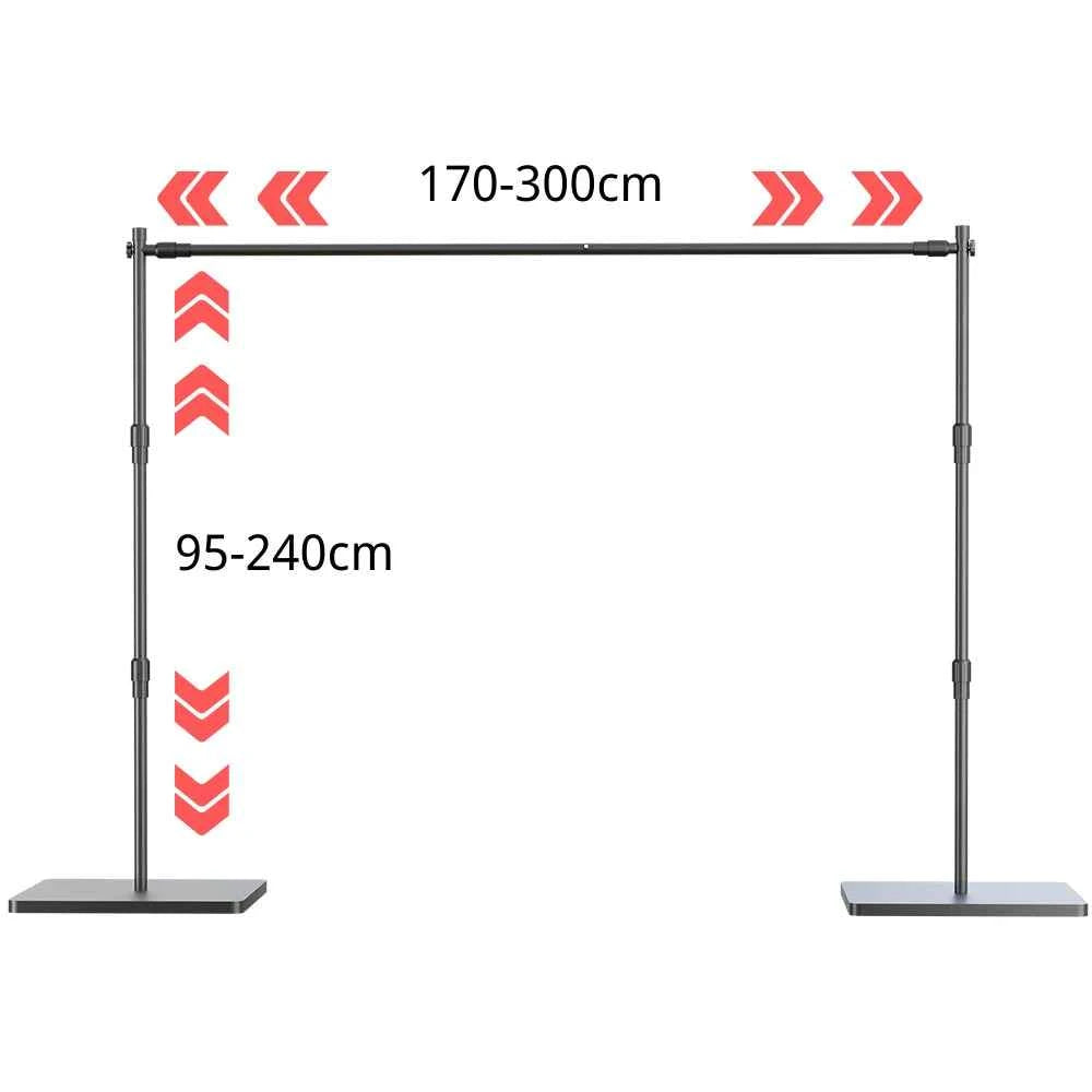 Background Stand Photo Frame Photography Crossbar Wedding Outdoor Bithday Decoration School Photographic Backdrop Party