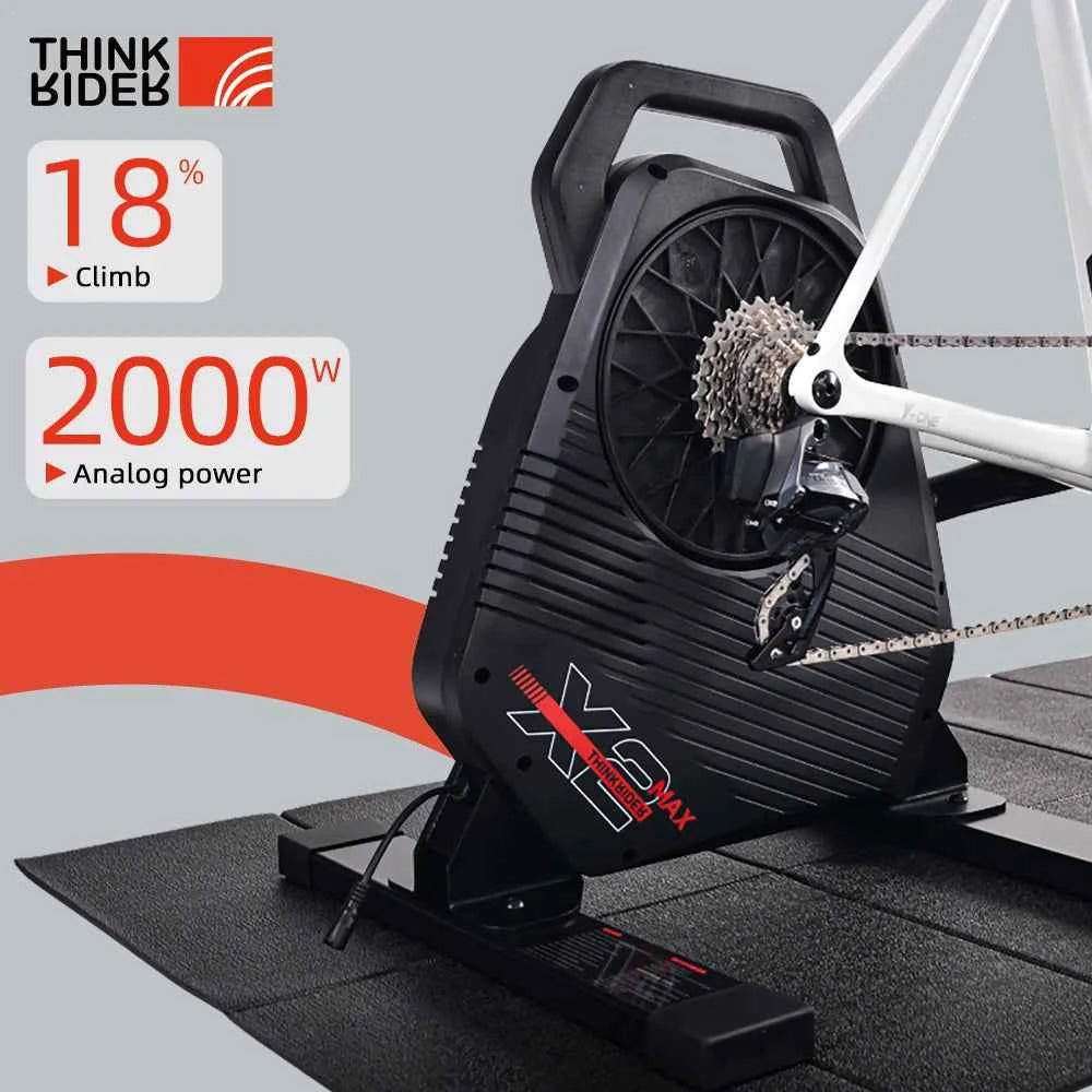 New ThinkRider X2Max Smart Bike Trainer. MTB Road Bicycle home trainer Built-in Power Meter