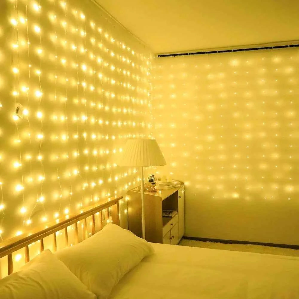 3/6m LED Curtain String Lights. USB Festoon Remote Contro.l Garland Fairy Lights. Wedding, Christmas Decoration for Home, Bedroom