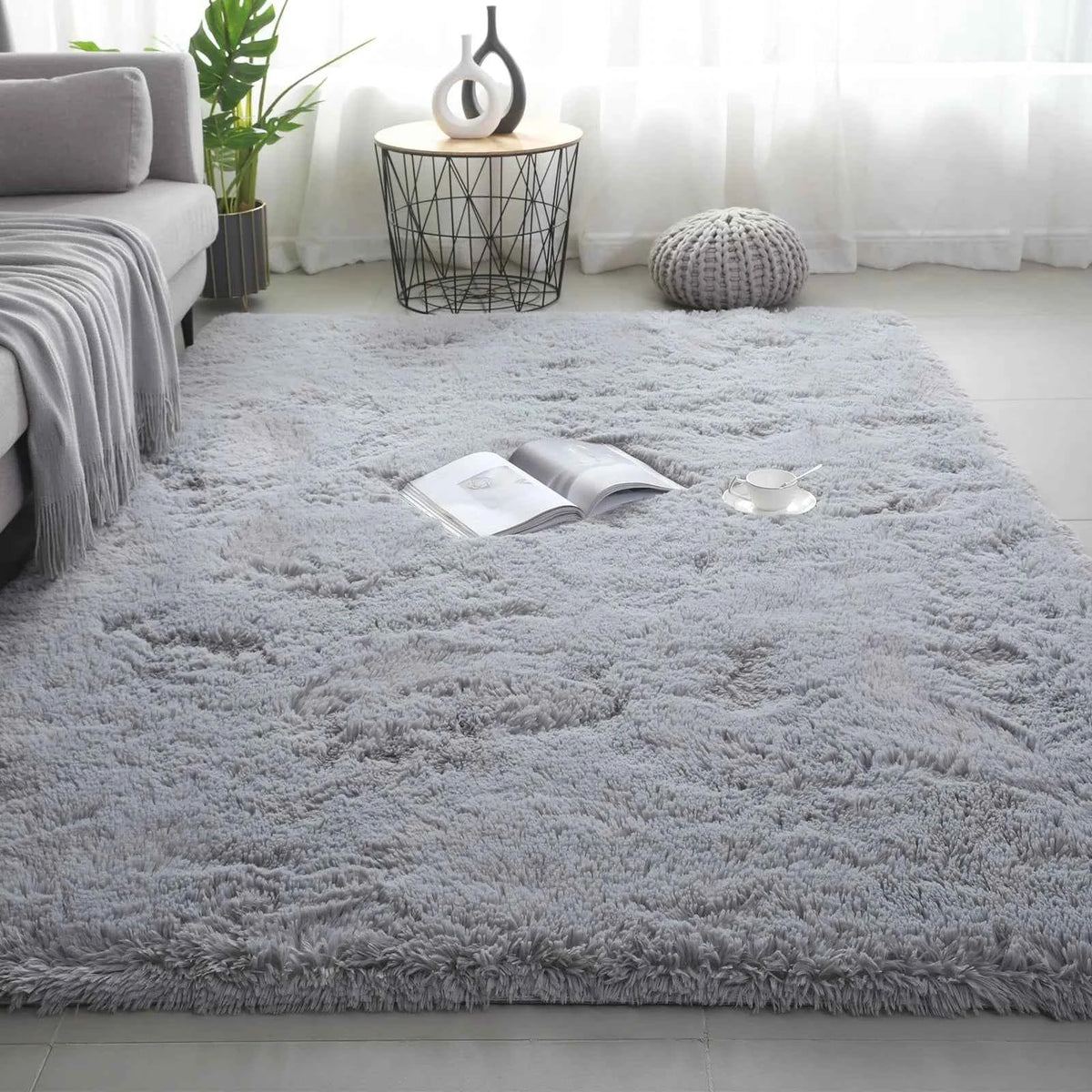 VIKAMA Ultra-Soft Puffy Rug Indoor Floor Mat, for any room of the home