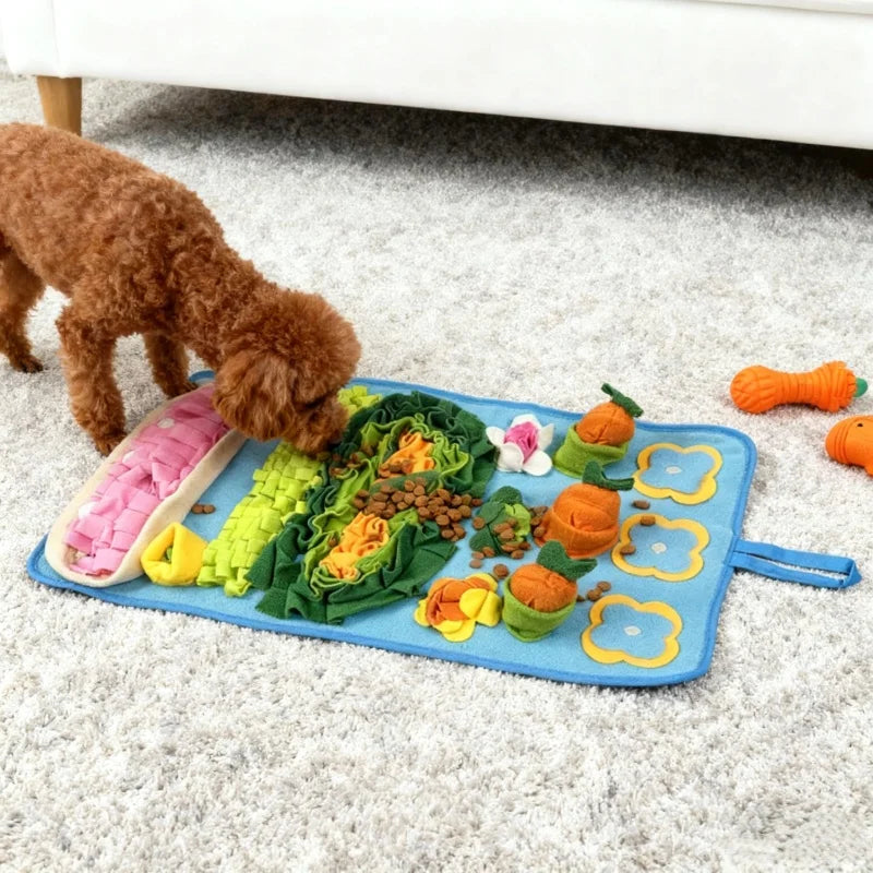 Dog Snuffle Mat Puzzle Toy For Dogs, Interactive Feeding Rug For Training Boredom Relief,  Indoor Use & Washable Design