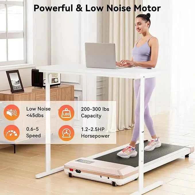 Superun  2-in-1 Home/Office 2.5 HP Walking Treadmill, mini Treadmills for Small Spaces with APP & Remote Control