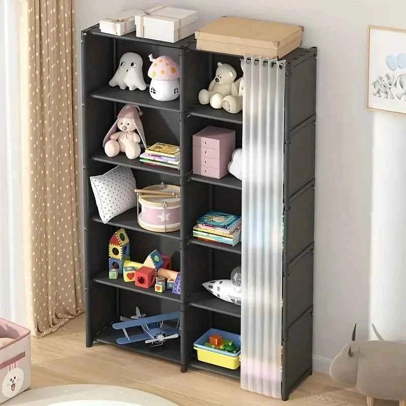 A Versatile 6-Tier Storage Shelf That Is Easy to Assemble, Measuring 15.75 Inches.