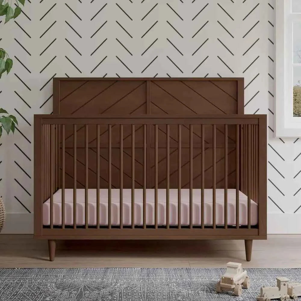 Surrey Hill Design 4-in-1 Convertible Baby Crib Nursery Furniture Set, Baby Bed, and 3 Drawers, For Babies, Toddlers and Kids Bedroom