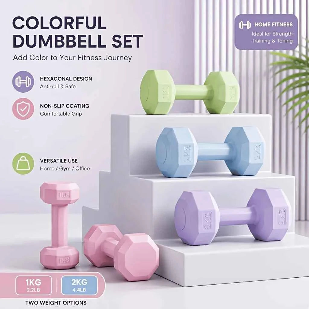 Perfect for Home and Gym Workouts, Arm Training and Yoga - Durable PP Material, Mixed Colors