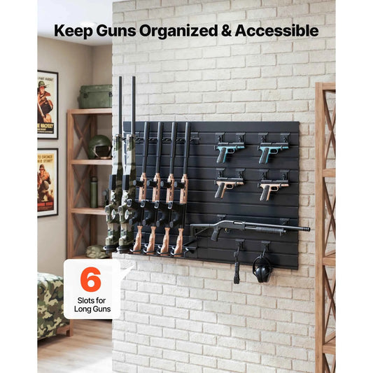 Gun Rack Wall Mount. Steel. Tactical Rifle Carbine. Handgun Storage Rack. Modular Gun Wall Gear Accessories Organizer