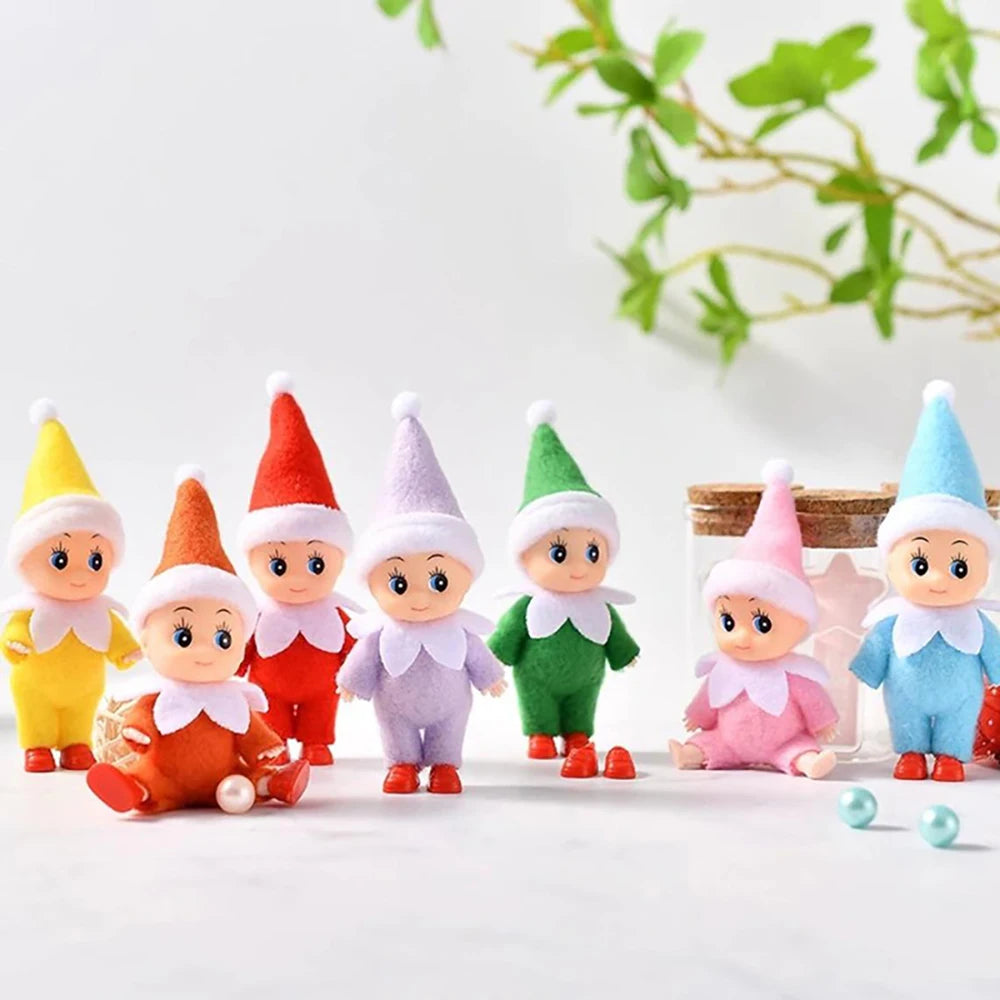 14 PCS Mini Elf Set.  Tiny Elves, Collectible Figurines, Christmas Decorations