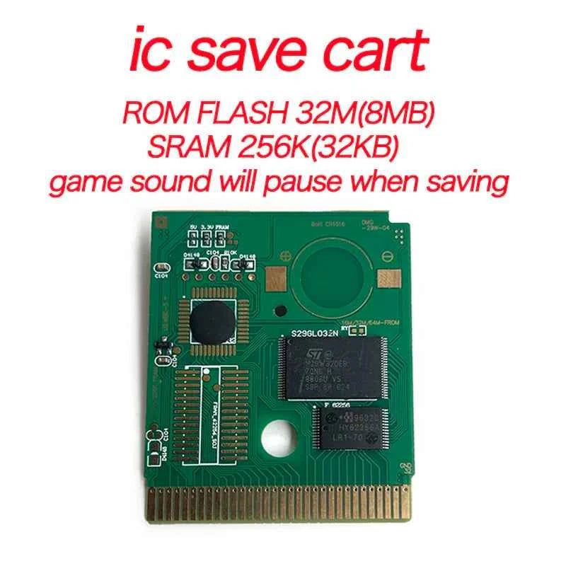 USA IC Save cart Pokemon Crystal, Red, Blue green,Yellow, Gold, Silver, Game Cartridge for GBC