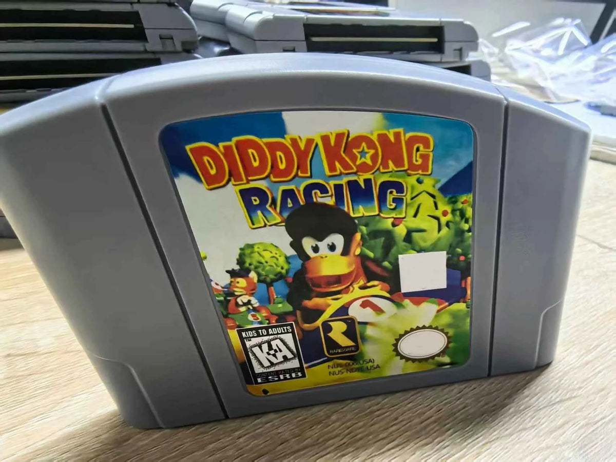 DIDDY KONG RACING USA NTSC Version 64 Bit Console N64 Video Games Cartridge. Gifts, Toys