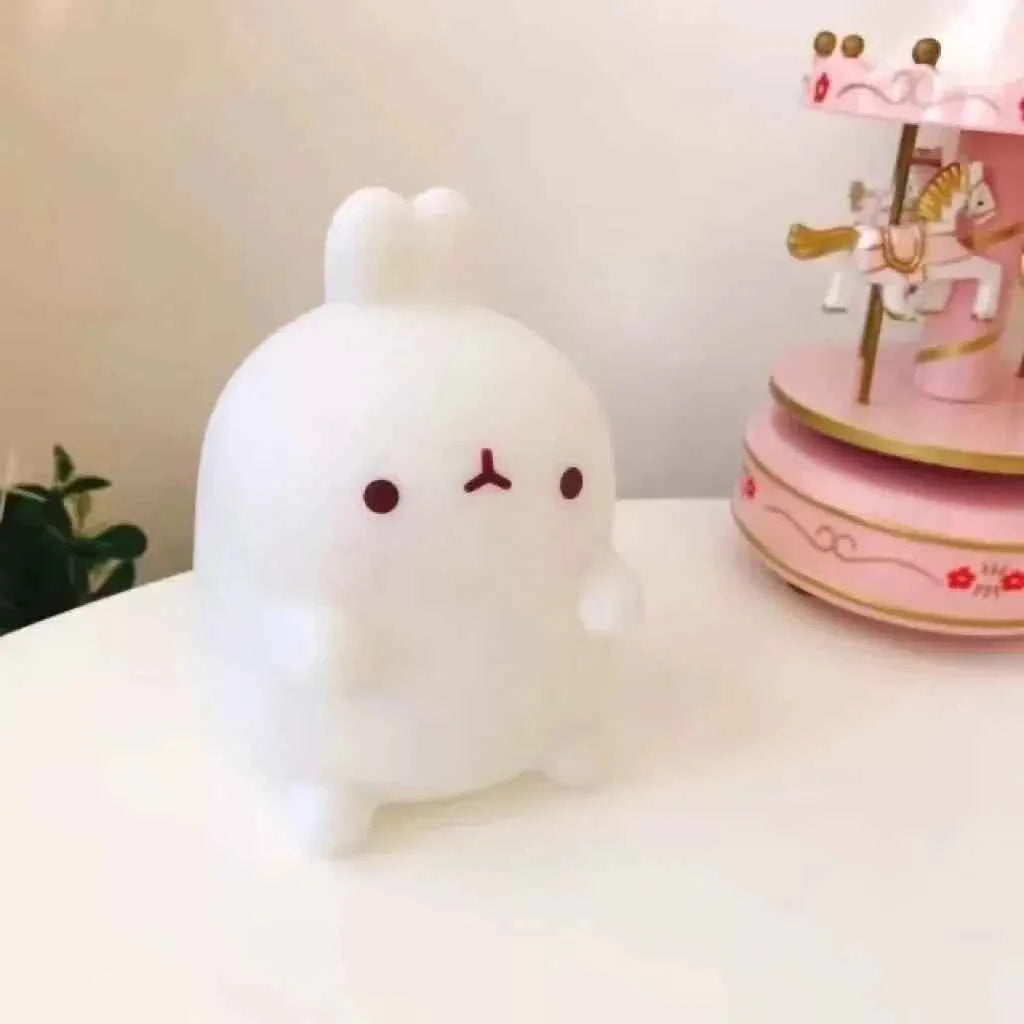 Rabbit Night Light. LED Small Table Light. No need to plug In. Creative Atmosphere Night Light Decoration