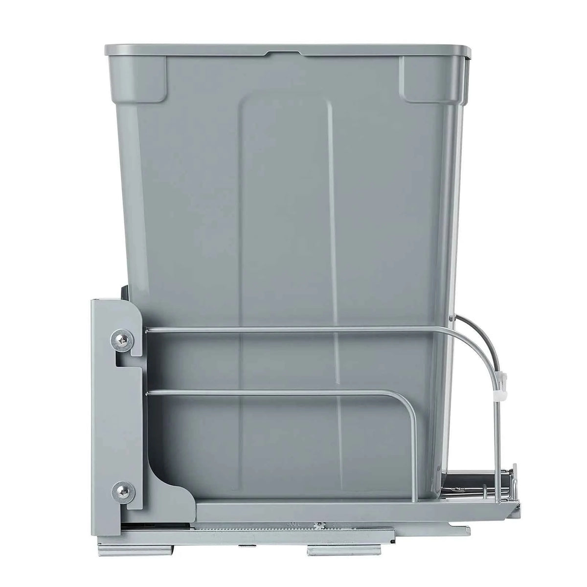 SucceBuy Pullout Trash Can for Kitchen Cabinets w/Heavy Duty Metal Soft Close Sliding System and Door Kit for Sink Under Counter