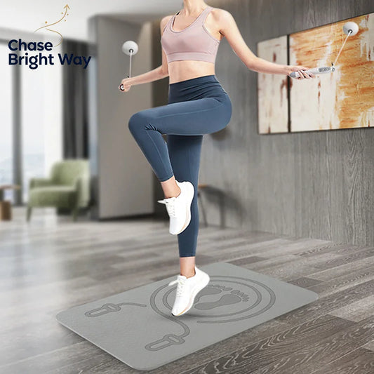 6MM Shock Absorbing Exercise Mat. Anti-noise,  Yoga Mat, TPE Skipping Mat, Fitness Pad