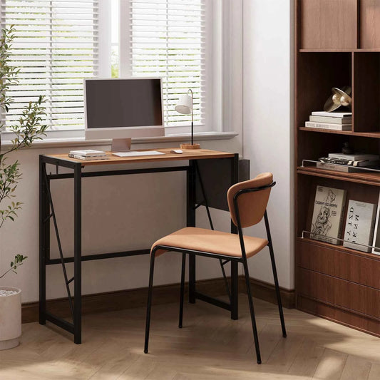 31.5inch Folding  Desk with Headphone Hook & Storage Bag,  Desks for Small Spaces, Bedroom, Apartment, Easy to Fold