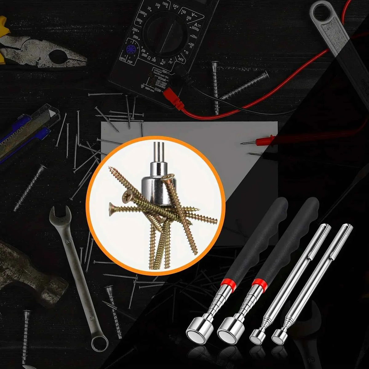 Telescopic Magnet Picking Tool for Hard to Reach Areas