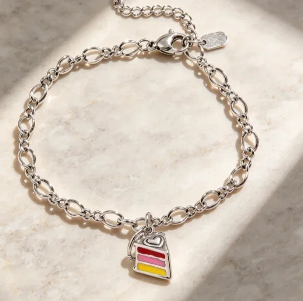 S925 Sterling Silver Vintage Oxidized Charm Bracelet for Women, Sunflower, Texas Map, Spicy Chili, Heart, Rabbit, & Cross  Enamel Charms, Retro Fashion Silver Jewelry, Ideal Gift for Ladies
