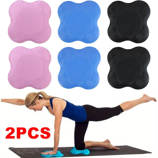 2Pcs TPE Yoga Kneeling Mats. Thickened Anti Slip Yoga Kneeling Protective Pad. For Elbows and Knees.