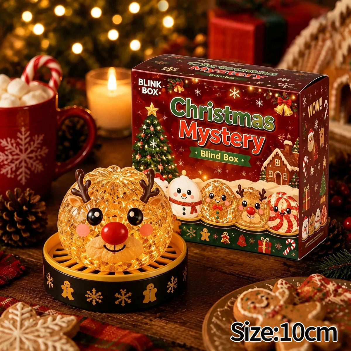 Limited Christmas Dumplings Squishy Glitter Maltose Snowman Set.  Squeeze and  Stress Relief Toys