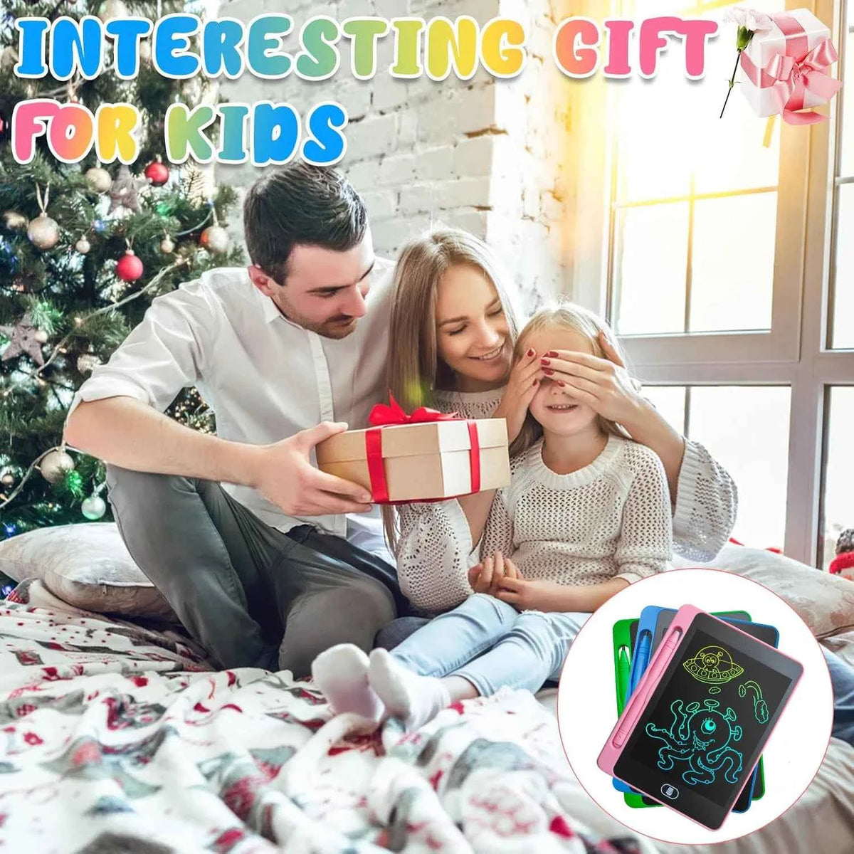 12 Pack LCD Writing Tablet for Kids, 6.5 Inch Colorful Doodle Board Drawing Tablet, Toys for children. Educational toys