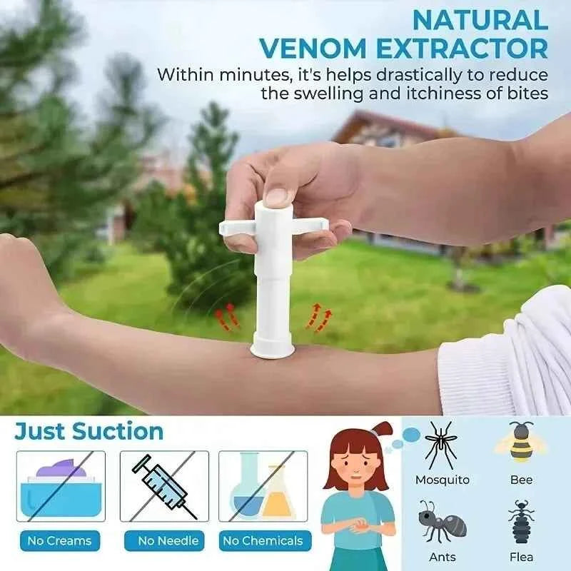 Venom Extractor. Outdoors ,Snake, Insect Bite, First Aid Kit. Outdoor Emergency Survival Vacuum Detox Pump. Injury Relief Tools