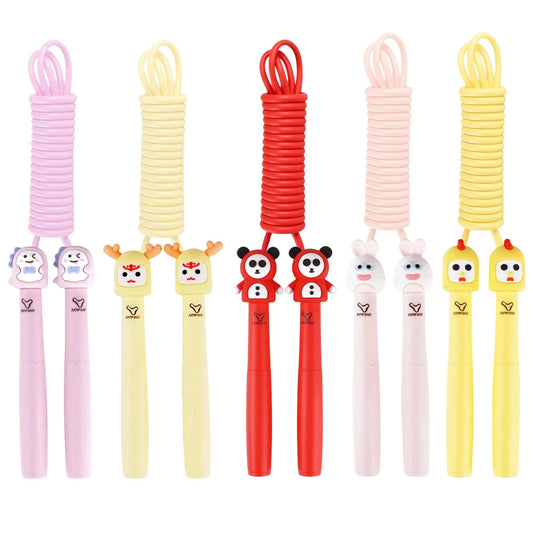 Adjustable Non-Slip Jump Rope for Kids and for Sports Fitness. Anti-Tangle also