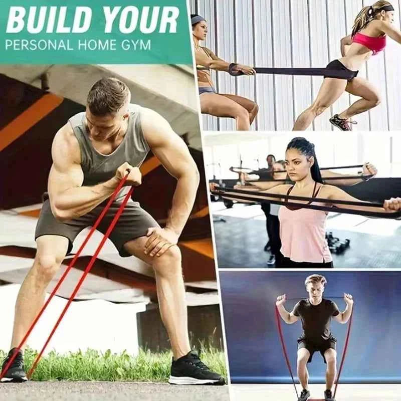 Heavy Duty Resistance Bands. Set 5 Loop for Gym Exercise, Pull up Fitness Workout