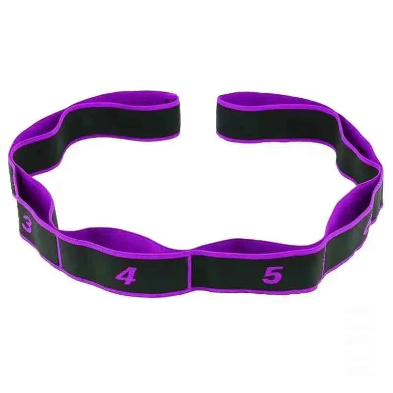 8/10 Sections of Resistance Band.  for Yoga, Stretching, Pilates, Fitness.  Elastic Stretch Training Tension Belt