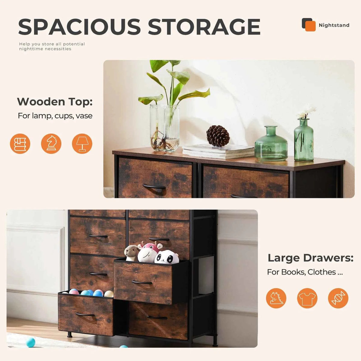MCQ  8 Drawers Cabinet.