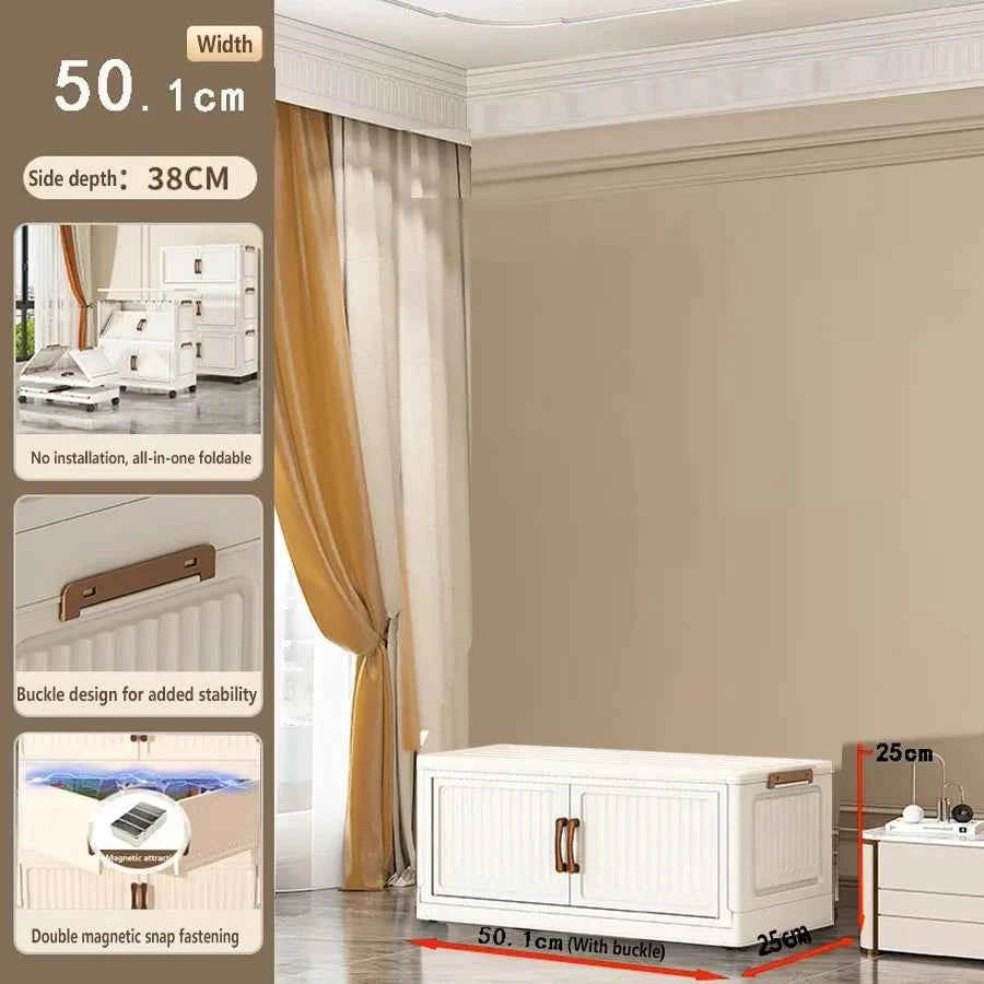 Thickened Home Storage Cabinet .No-Install.  Plastic Cabinet.  Multi-Purpose Organizer