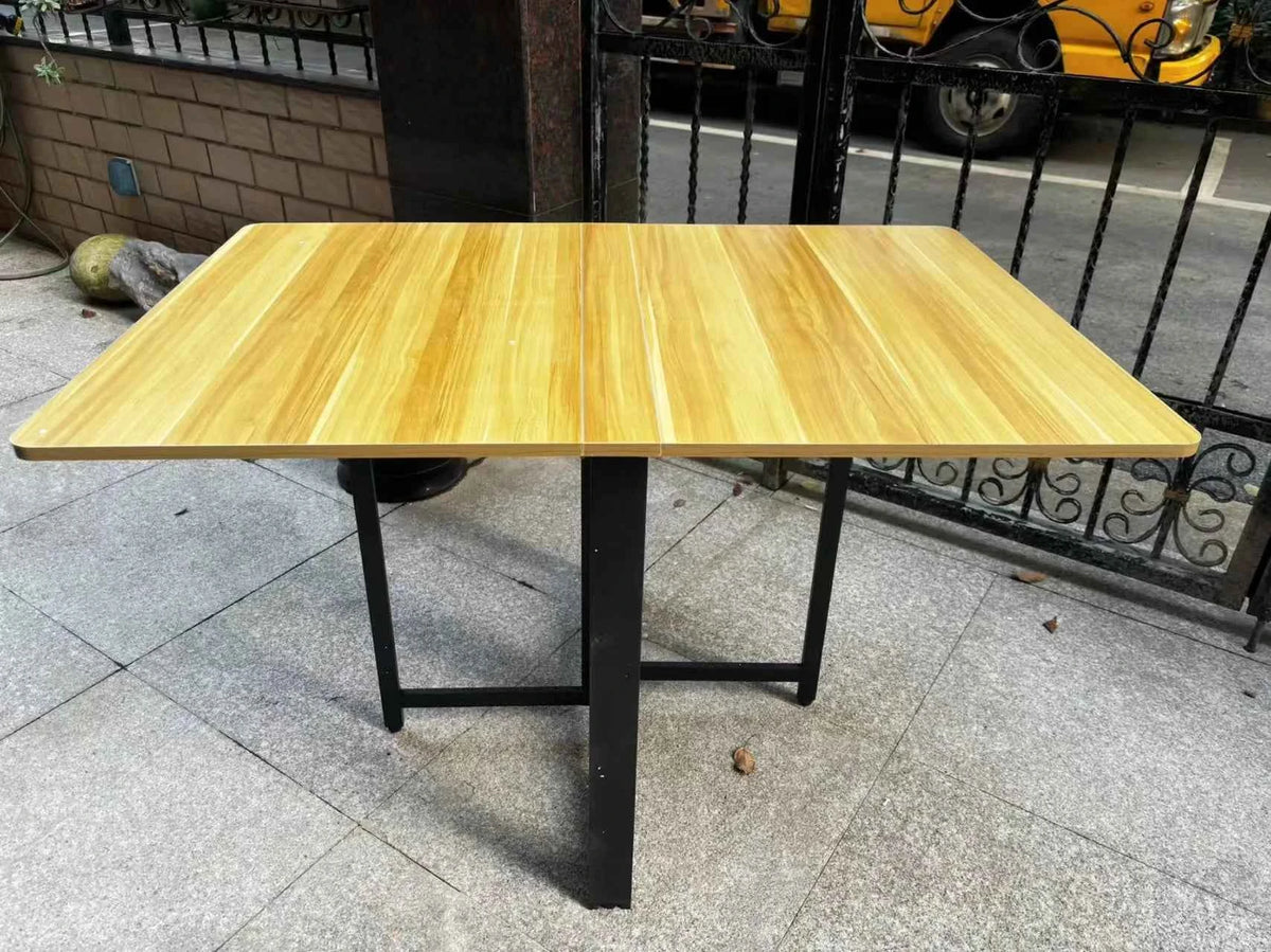 Space-Saving Folding with Wall-Mounted Drop-Leaf Table for Small spaces