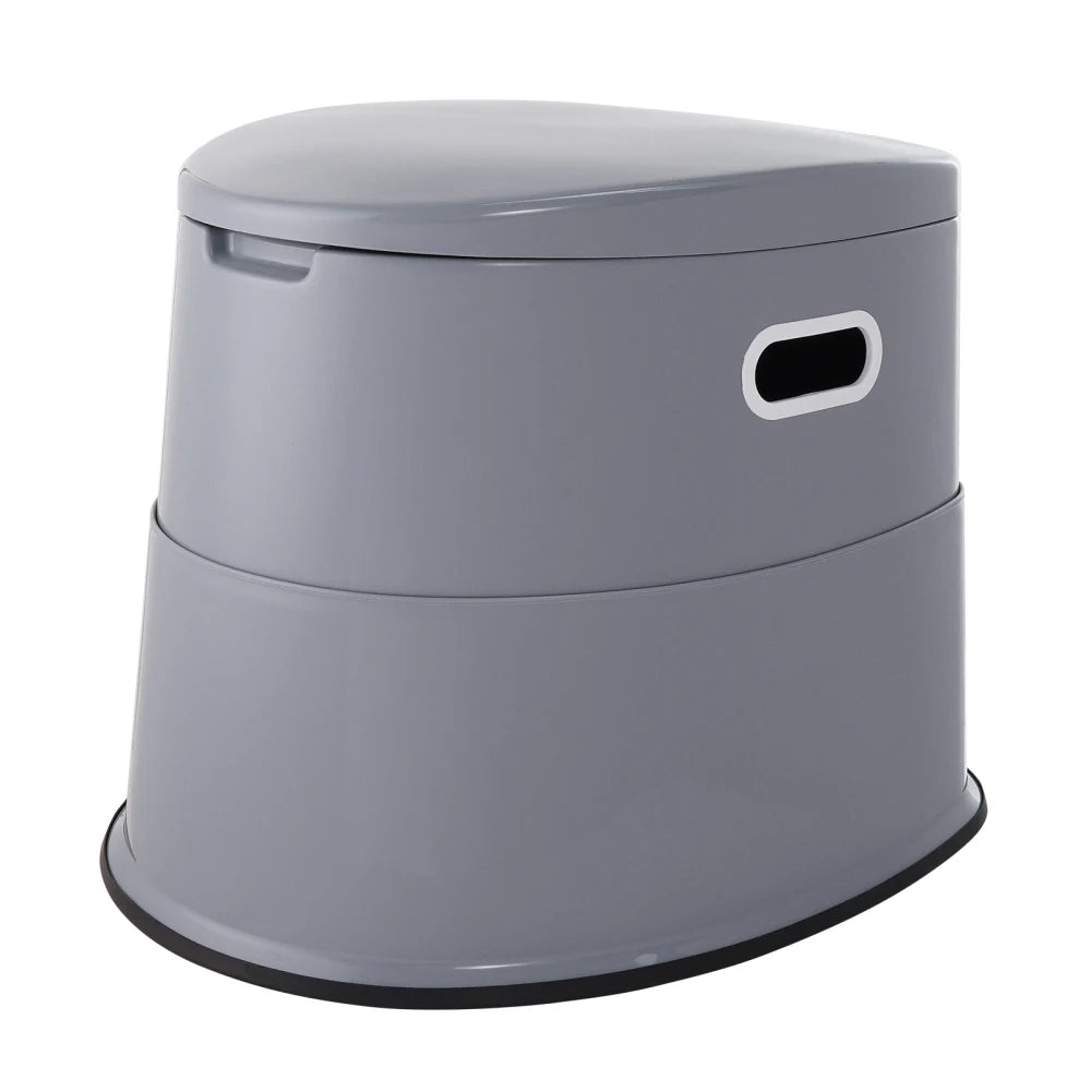 Portable Toilet for Camping, Porta Potty with 1.3 Gal Detachable Inner Bucket & Removable Paper Holder, Commode with Dual Lids, Travel Toilet for Adults & Kids. Outdoor Camping, Long Car Road Trips