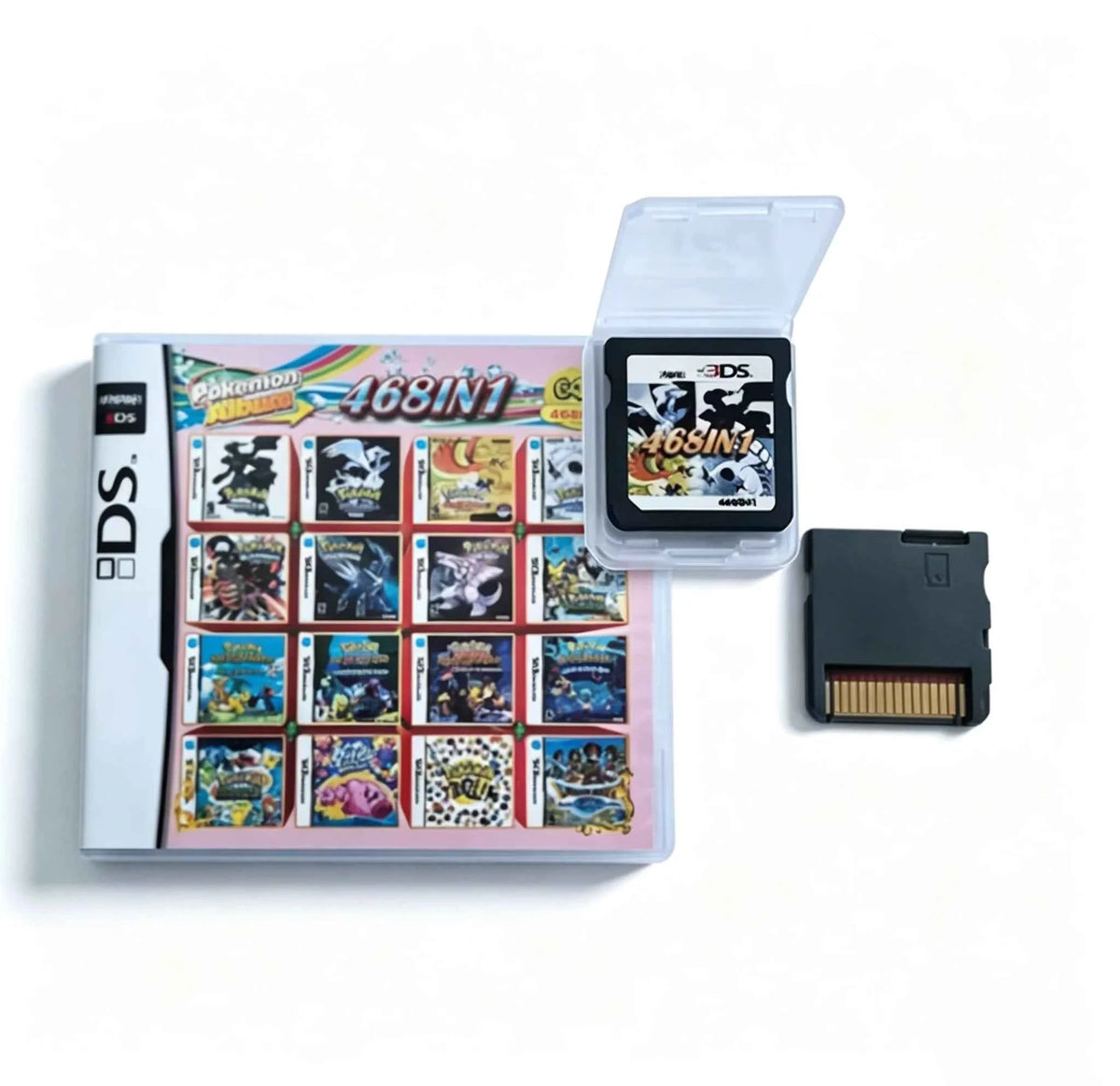 4300 in 1 Compilation Pokemon Game Cards, DS NDS 3DS 3DS NDSL Game Cartridge Card Video Game. Handheld Player (R4 card)