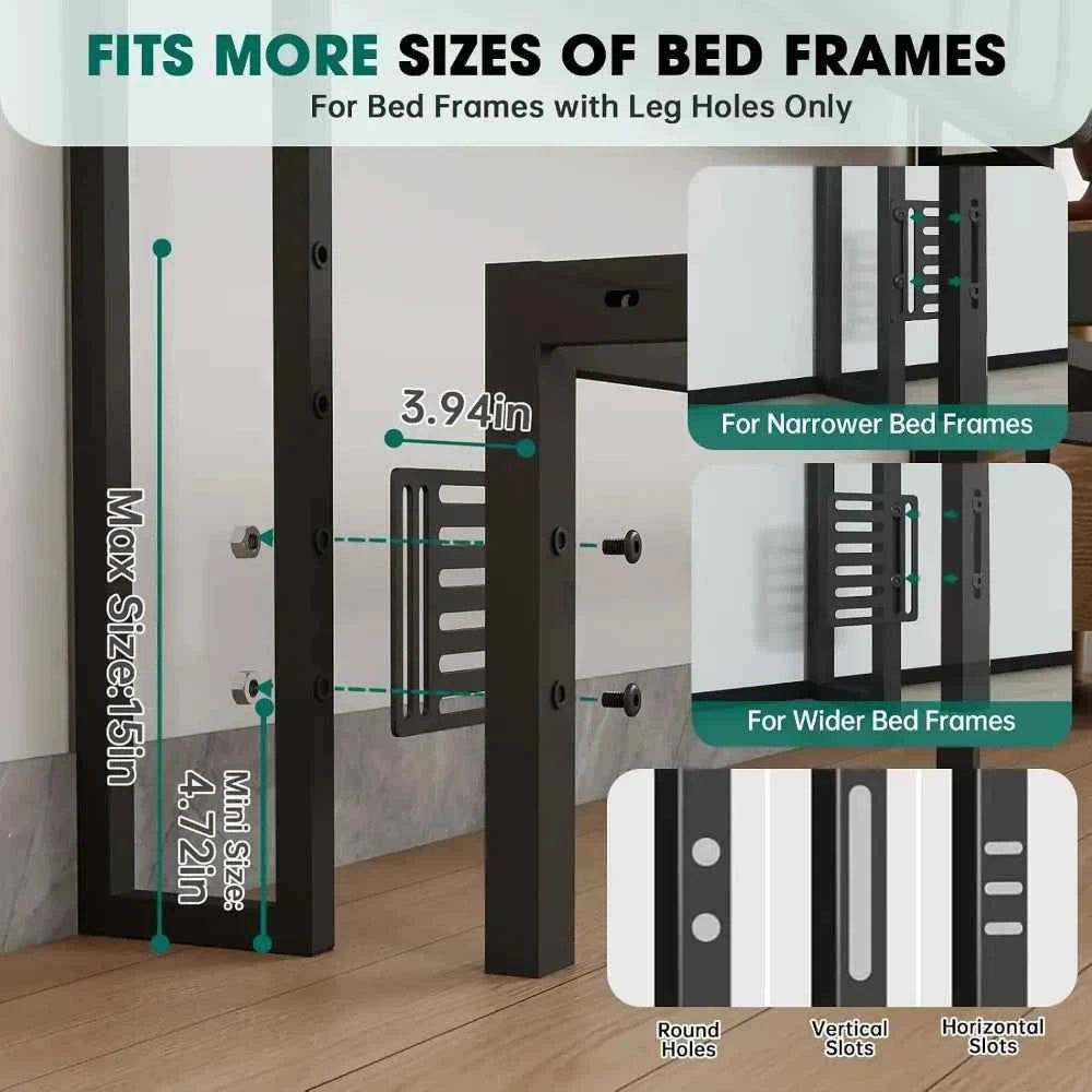 Tall Wood Headboard,  Queen Size with 3-Tier Storage Shelves with Linen Upholstered Head Board. Customized