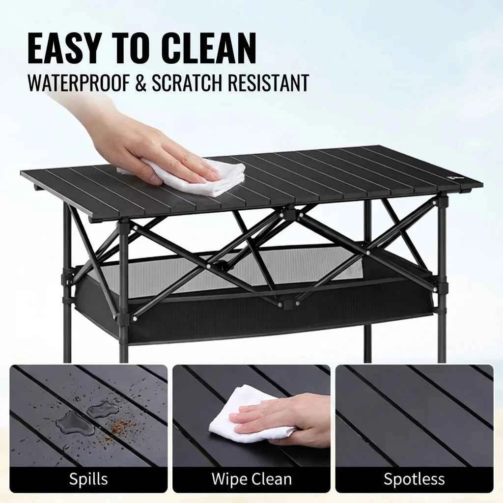 Portable Folding Outdoor Table, 95cm/120cm Lightweight