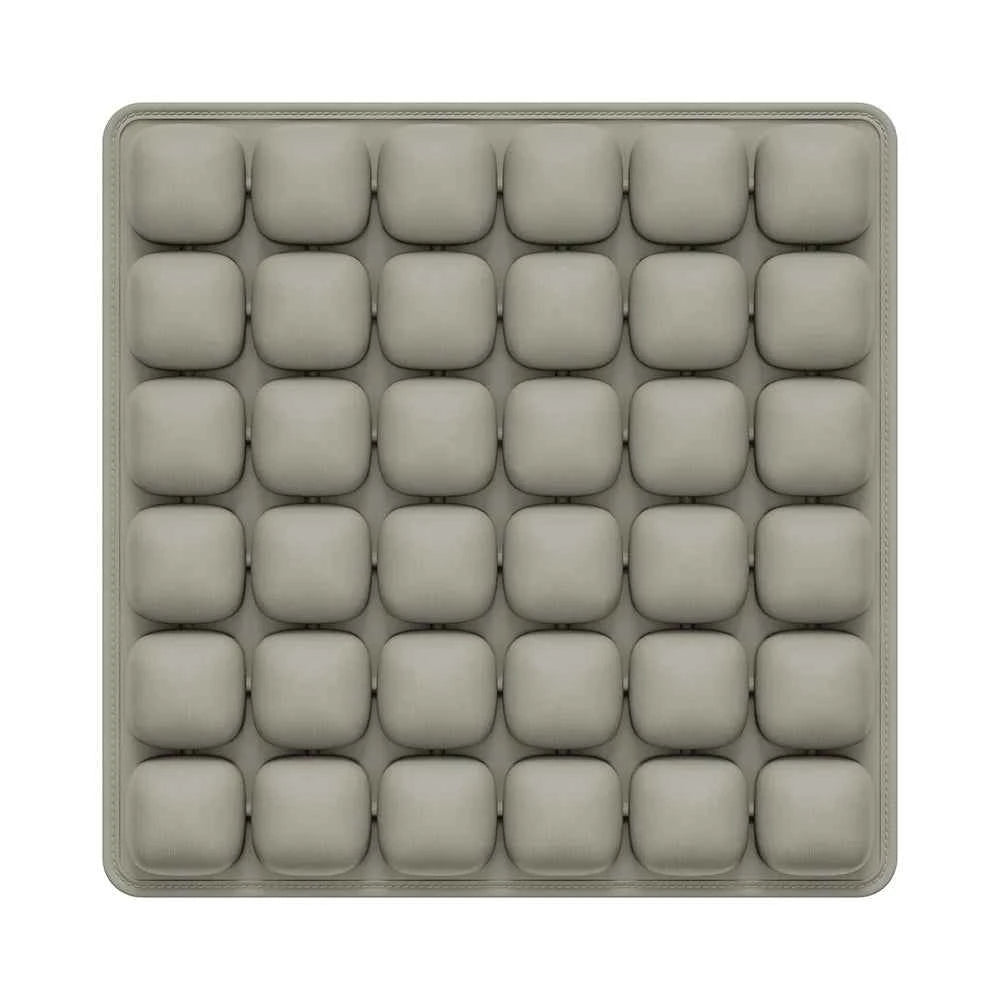 Adjustable Press-to-Inflate Seat Cushion | Pressure Relief for Office, Car & Airplane, Fabric Breathable & Anti-Slip,