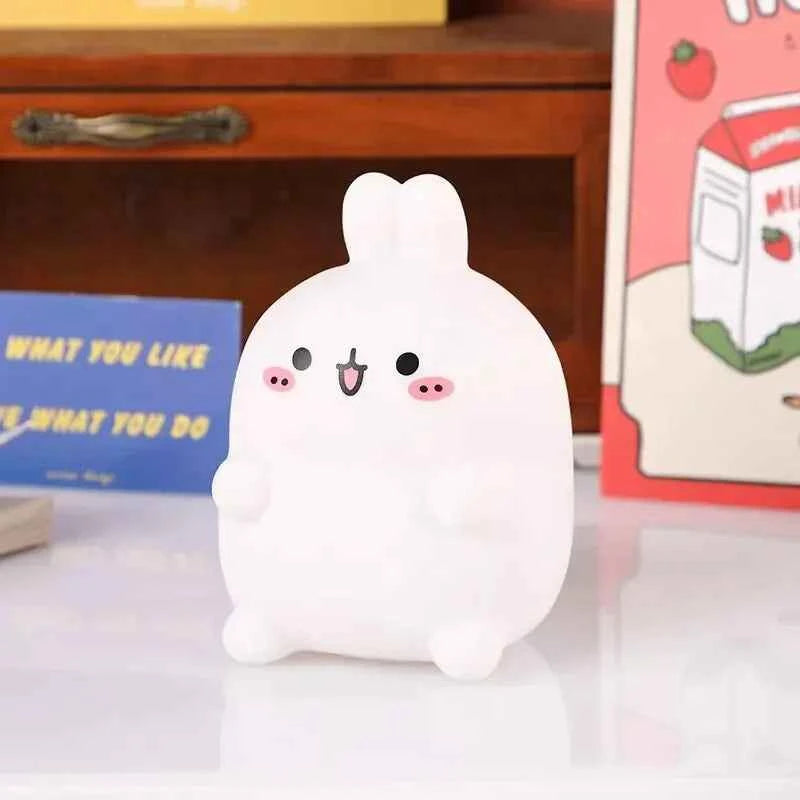Rabbit Night Light. LED Small Table Light. No need to plug In. Creative Atmosphere Night Light Decoration