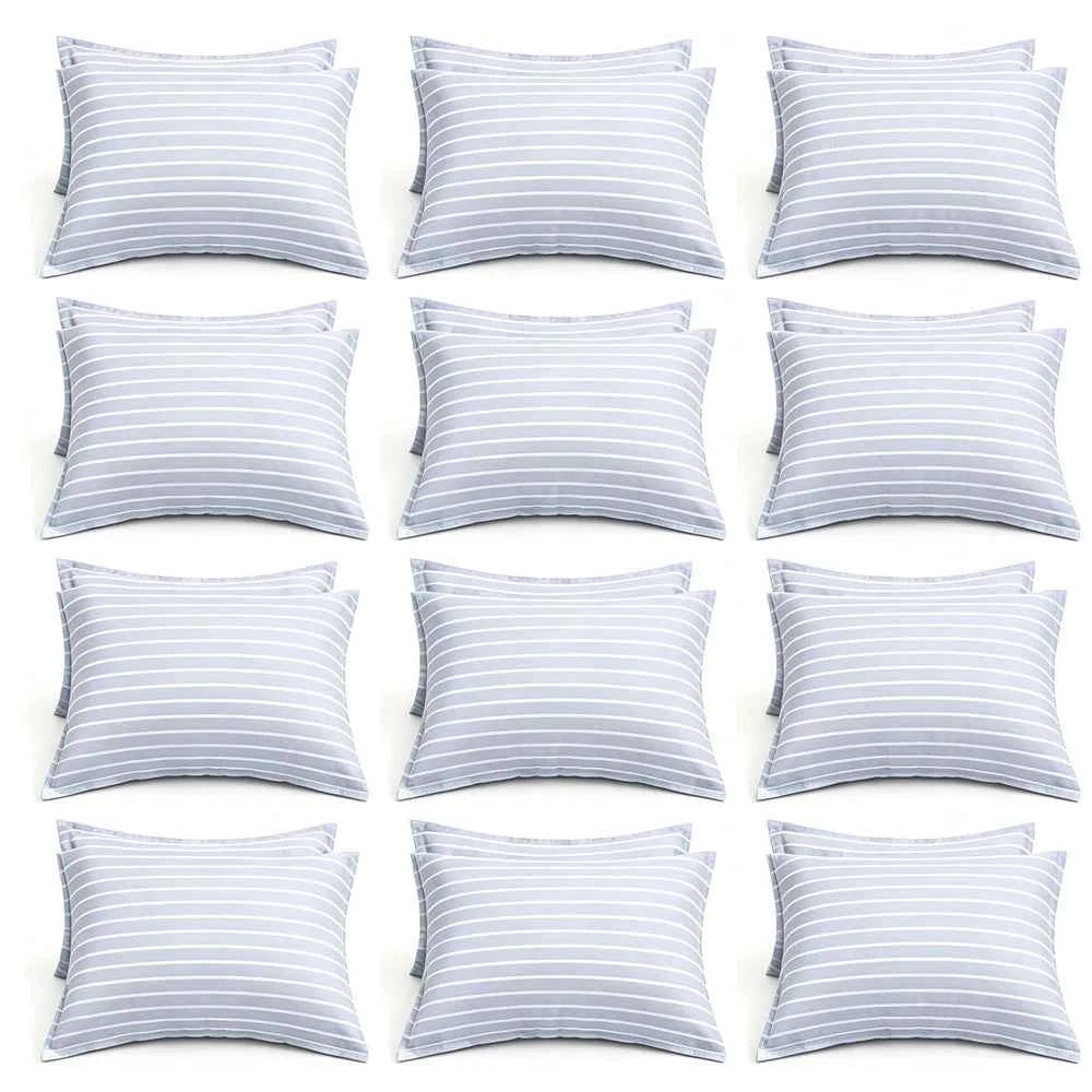 12 pair/24 pieces printed pillowcases set