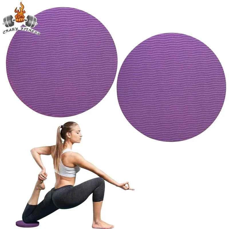 1Pair 175*15MM Portable Non-slip Small Round Pad for Knees, Elbows, and Hands. Yoga Mats,  Protective Cushion Pad