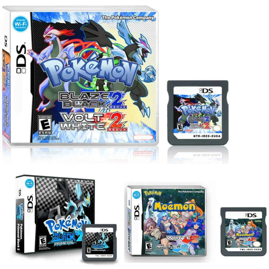 Pokemon. Series NDS Game Cartridge, Video Game. Console Primeval Black 2 Moemon White2, Black2 Gifts Toys
