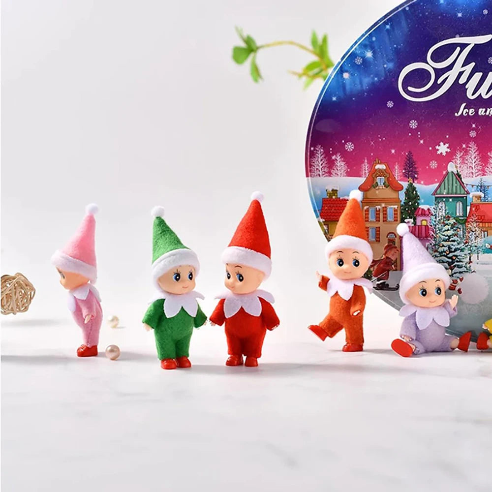 14 PCS Mini Elf Set.  Tiny Elves, Collectible Figurines, Christmas Decorations