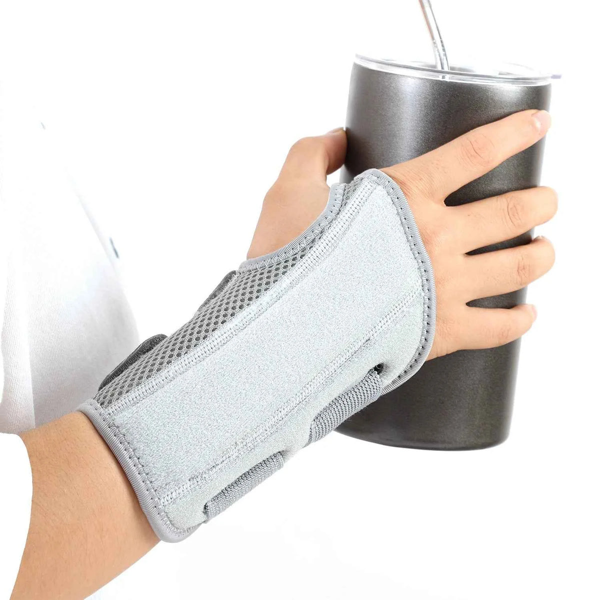 Wrist Brace for Carpal Tunnel. Support Brace with Splints. Hand Support for Arthritis, Tendonitis, Sprain Injuries, Wrist Pain 1PC