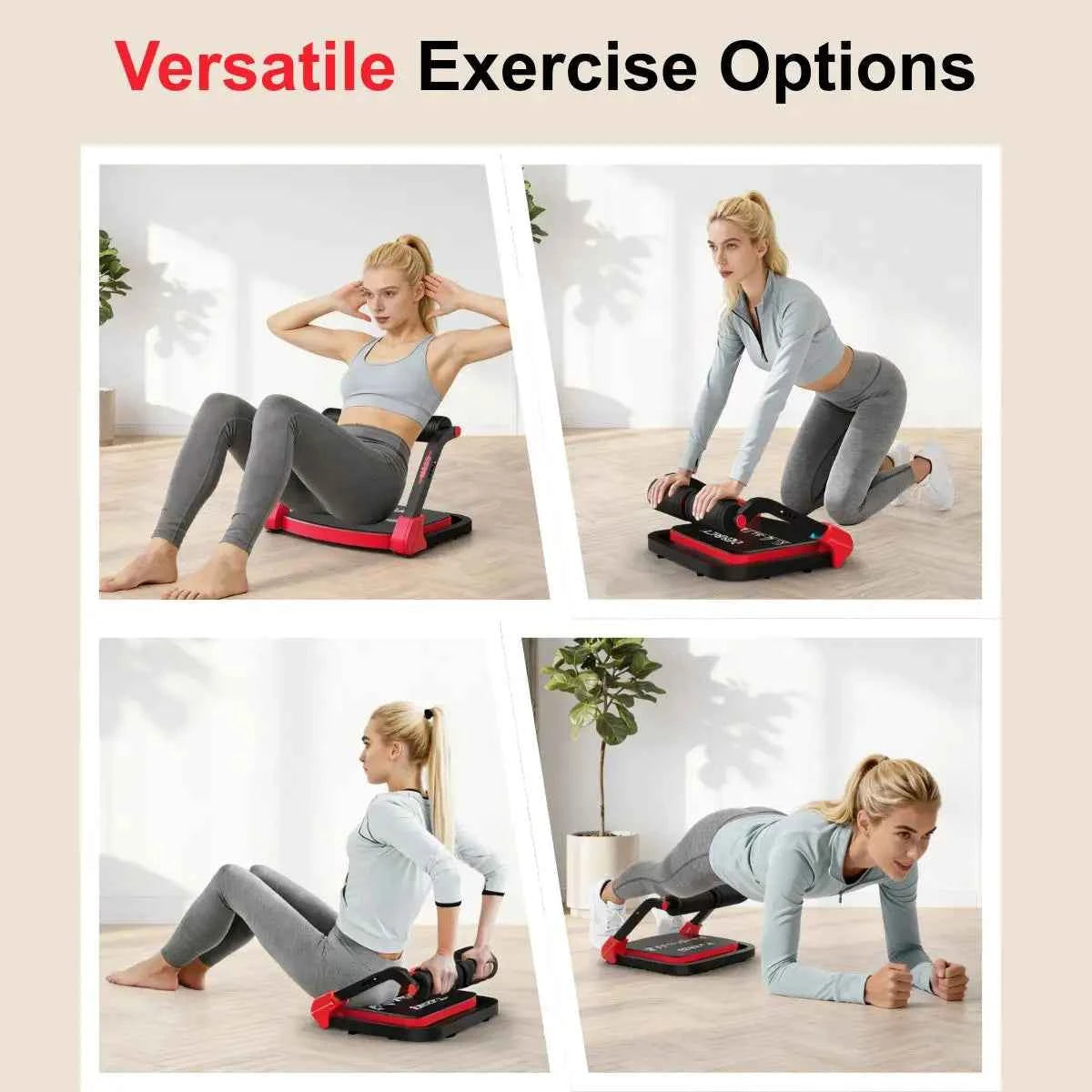 RELIFE Abdominal Trainer.  Foldable & 3 Resistance Levels. Sit-up Ab Workout Machine