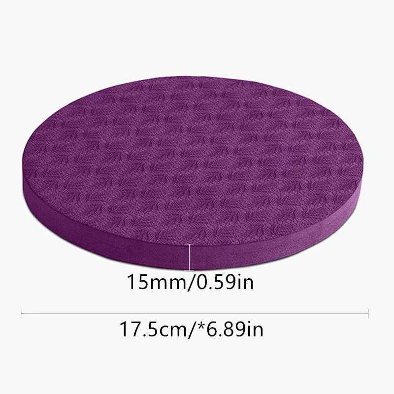 1Pair 175*15MM Portable Non-slip Small Round Pad for Knees, Elbows, and Hands. Yoga Mats,  Protective Cushion Pad