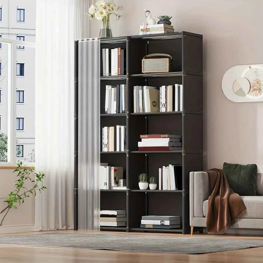 A Versatile 6-Tier Storage Shelf That Is Easy to Assemble, Measuring 15.75 Inches.