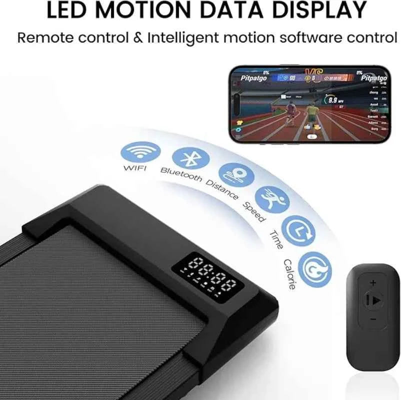 Superun  2-in-1 Home/Office 2.5 HP Walking Treadmill, mini Treadmills for Small Spaces with APP & Remote Control