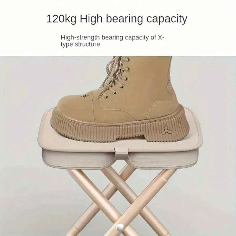 Collapsible Camping Stool with Storage Bag. Lightweight Portable 330 Lbs for Travel, Fishing, Picnic