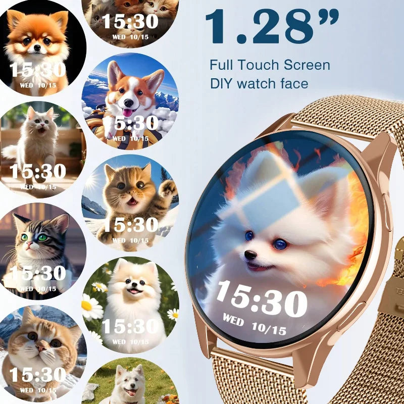 1pc New Full-Touch High-Definition Men's and Women's Sports Smartwatch. Features Wireless Dialing, Answering Calls, Motion Tracking,  Music Control. Suitable for Android & iPhone, Christmas/New Year/Birthday Watch Gifts