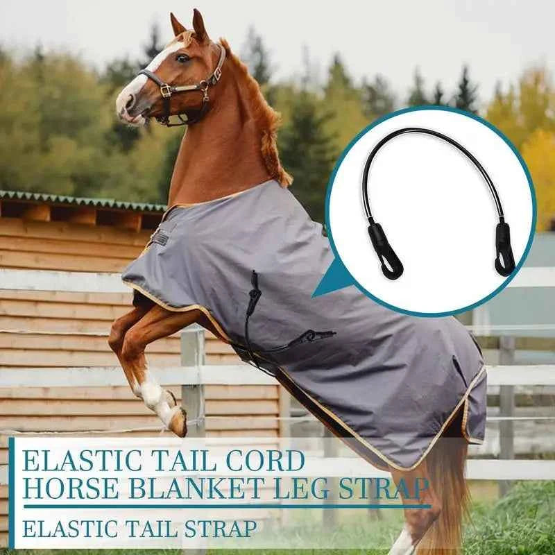 Horse Blanket Sheet with Elastic Leg Straps, Replacement Horse Blanket. Leg Strap Comfortable. Animal Sheet Fixing Belt For Outdoor.
